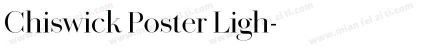 Chiswick Poster Ligh字体转换